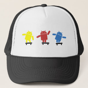 Mång- kulör AndroidSkateboarder Keps