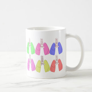 Mång- kulört för Lungs--Respiratorisk Kaffemugg