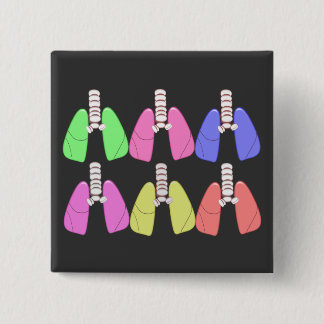 Mång- kulört för Lungs--Respiratorisk Knapp
