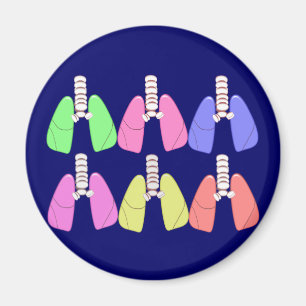Mång- kulört för Lungs--Respiratorisk Magnet