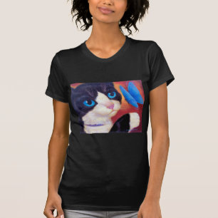 Mång- målning för smokingkattfjäril - tee shirt