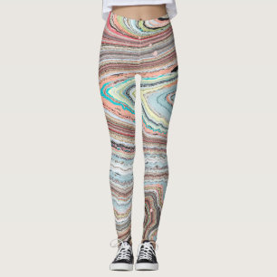 Mång--Marmorerad original- design av Karen Ruane Leggings