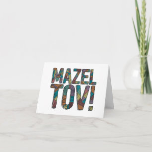 Mång- Mazel Tov Patchwork Kort