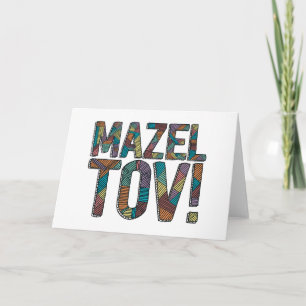 Mång- Mazel Tov Patchwork Kort