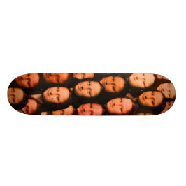 Mång--Mona i orangen - 70-talstil Old School Skateboard Bräda 18 Cm