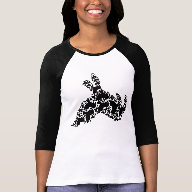 Mång--Nudibranch kvinna Bella 3/4 sleeveT-tröja Tee (Framsida)