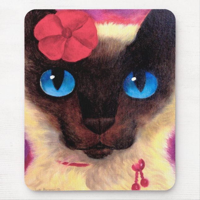 Mång- Siamese målning för kattkattdjurhusdjur - Musmatta (Framsidan)