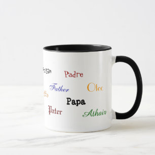 Mång--språk pappamugg mugg