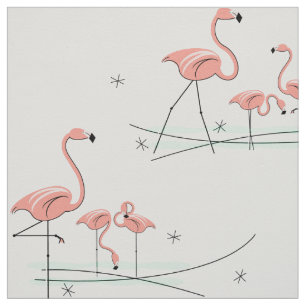 Mång- stort mönster för Flamingos Tyg