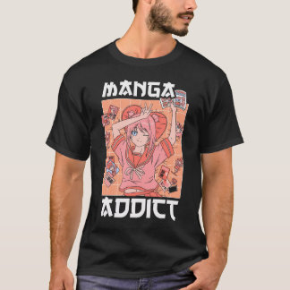 Manga Addict Japanska Anime Älskare Japan Kawaii O T Shirt