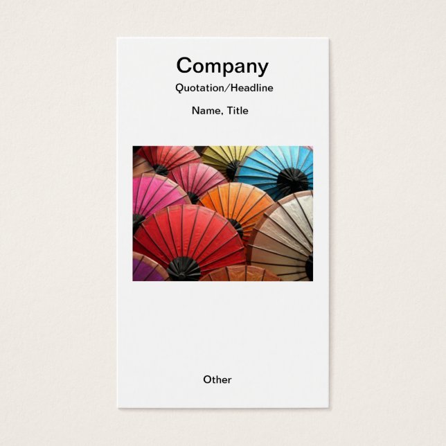 Många affärs-/avläsningskort i Fläkt Visitkort (Framsidan)