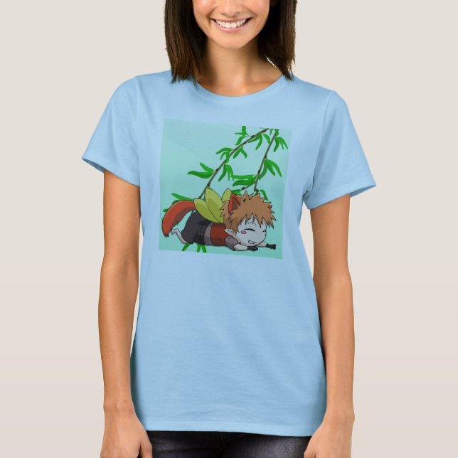 Manga älvor, jag har just kraschat t-shirt (Framsida)
