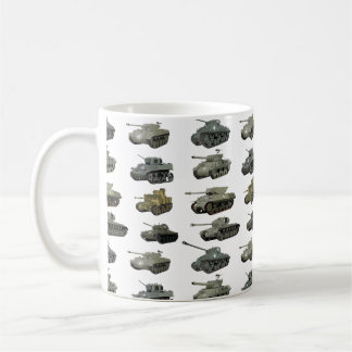 Många American WW2 Tank och Armored Fordon Kaffemugg
