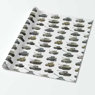 Många American WW2 Tank och Armored Fordon Presentpapper