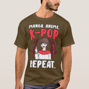 Manga Anime KPop Idol Älskare Japanska koreanska F T Shirt