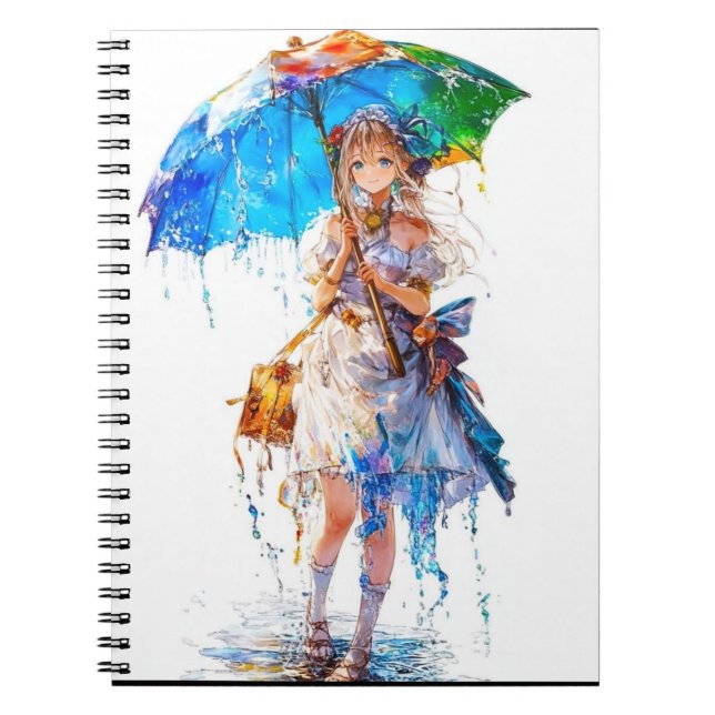 Manga Anime Spiral fotopatbok Anteckningsbok (Framsidan)