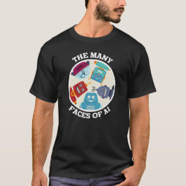 Många Ansikte av artificiell intelligens T Shirt