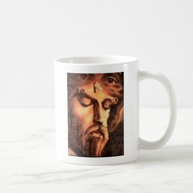 MÅNGA ANSIKTE i JESUS Kaffemugg (Höger)