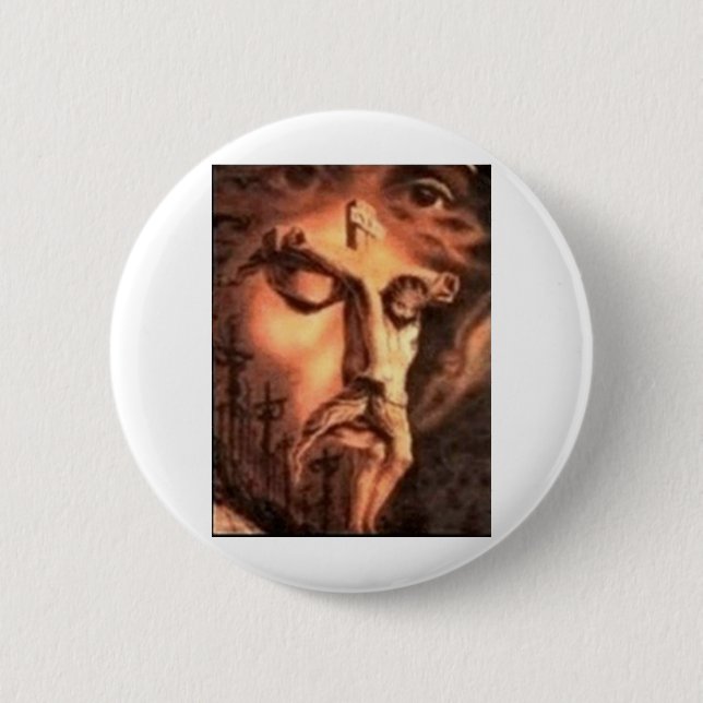 MÅNGA ANSIKTE i JESUS Knapp (Framsida)