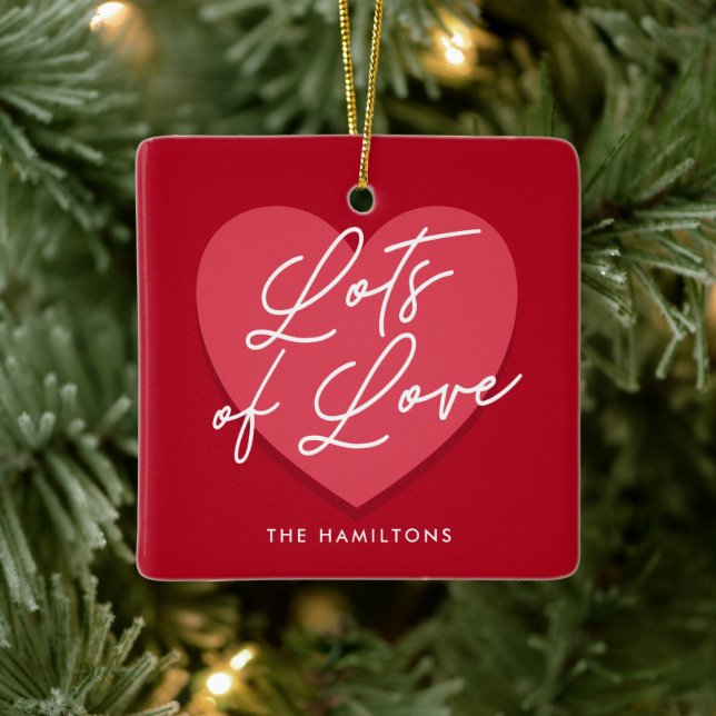 Många av alla hjärtans dag i Kärlek Julgransprydnad Keramik (Träd)