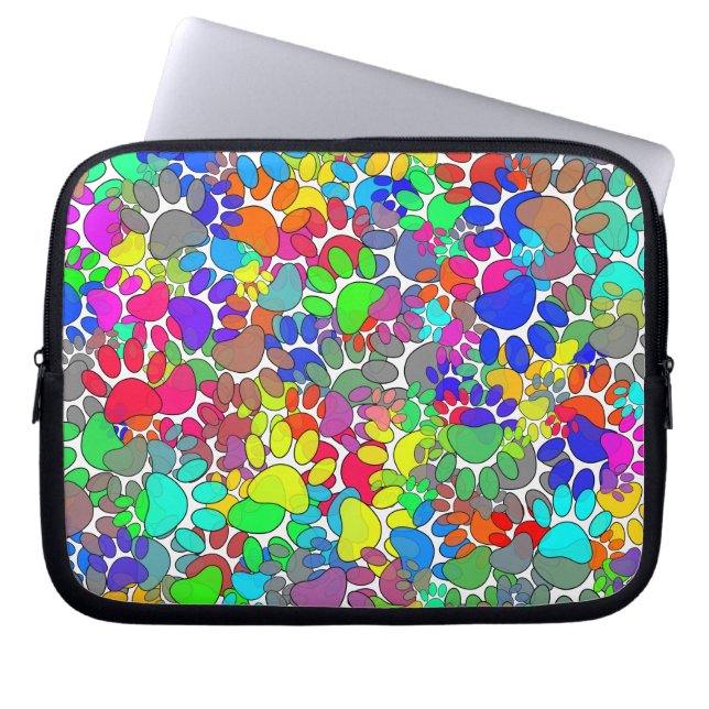 Många av Hund över hela Tass avtryck Laptop Fodral (Framsidan)