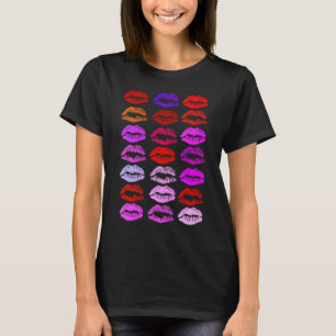 Många av Läppar Valentine Womans T-shirt