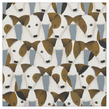 Många av Parson Jack Russell Terriers hundar mönst