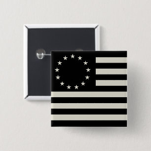 Manga, Betsy Ross Flag eller Circle American Flag Knapp