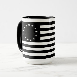 Manga, Betsy Ross Flag eller Circle American Flag Mugg
