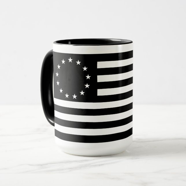 Manga, Betsy Ross Flag eller Circle American Flag Mugg (Framsida vänster)