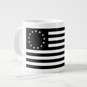 Manga, Betsy Ross Flagga eller Circle American Fla Jumbo Mugg