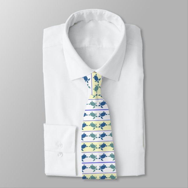 Många blå sköldpaddor Tie Slips (Bunden)