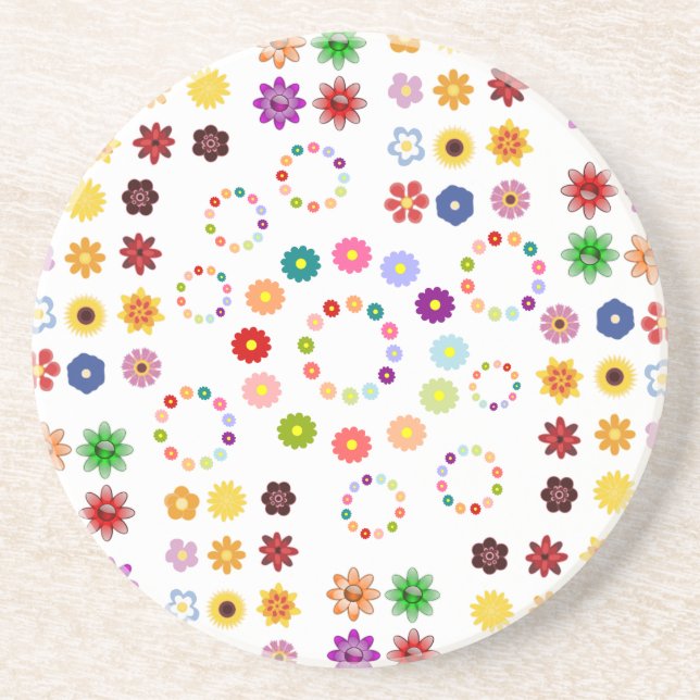Många blommor underlägg (Framsidan)