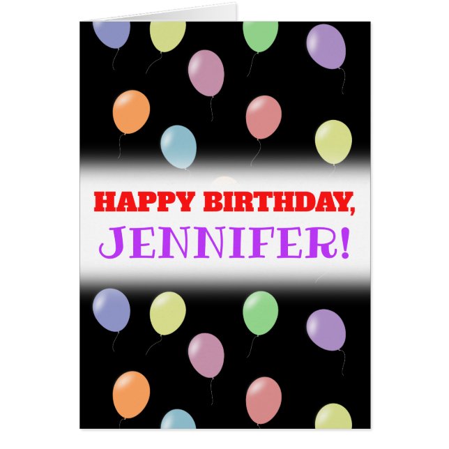 Många bubblor med Pastel Färg + Grattis på födelse Hälsningskort (Framsidan)