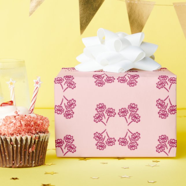 Många buketter som omsluter pappra presentpapper (Födelsedagsfest)