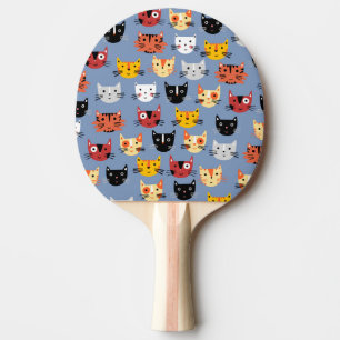 Många Cats Mönster Pingisracket