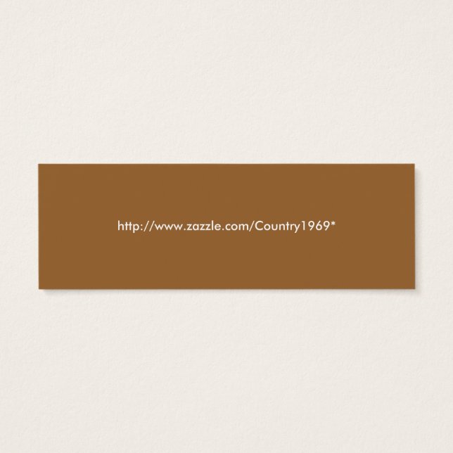 Många chokladbokmärken litet visitkort (Baksidan)