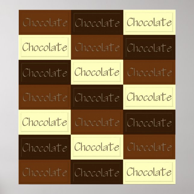 Många chokladprodukter Poster (Framsidan)