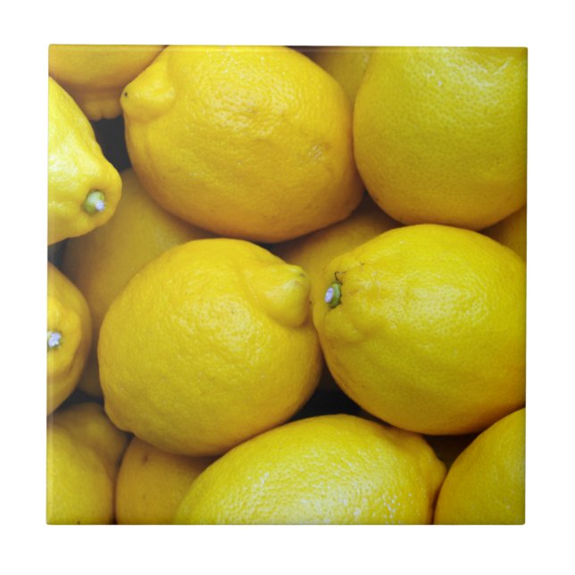 Många citroner kakelplatta (Framsidan)