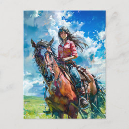 Manga Cowgirl's Alpine Escape Vykort