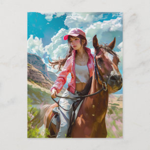 Manga Cowgirl's Alpine Escape Vykort