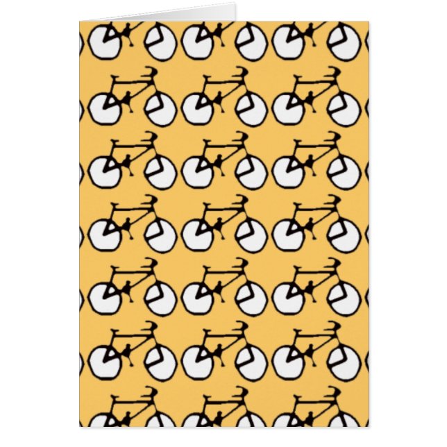 många cyklar hälsningskort (Framsidan)