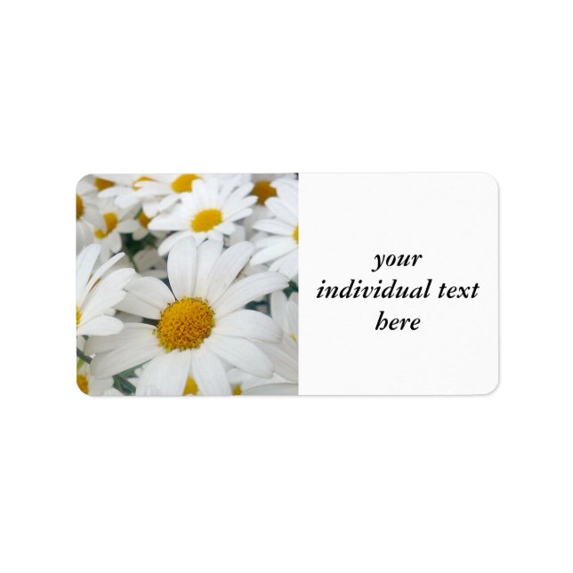 många Daisy Adressetikett (Framsidan)