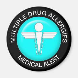 Många Drug Allergies Magnet
