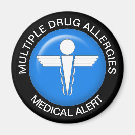 Många Drug Allergies Magnet