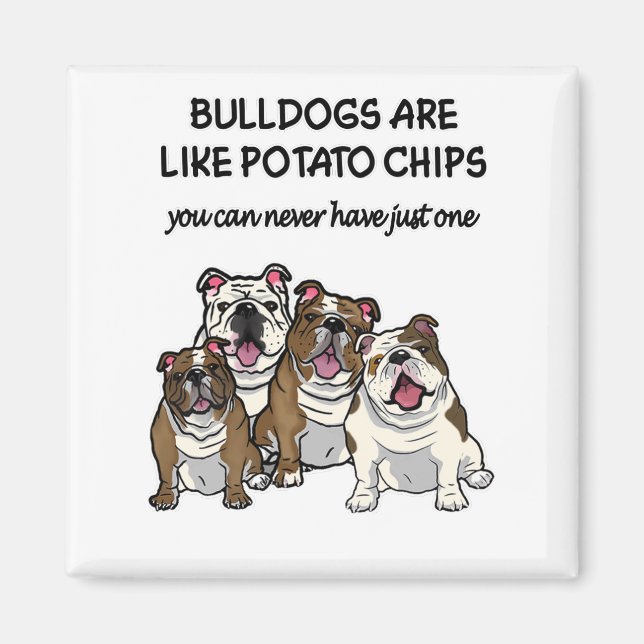 Många EBD Bulldog Foster Misslyckas Magnet (Framsidan)