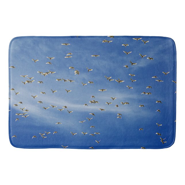 Många fåglar badrumsmatta (Framsidan)