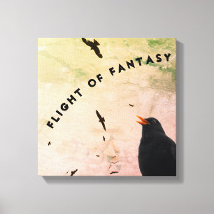 Många fåglar och en kontrast canvastryck