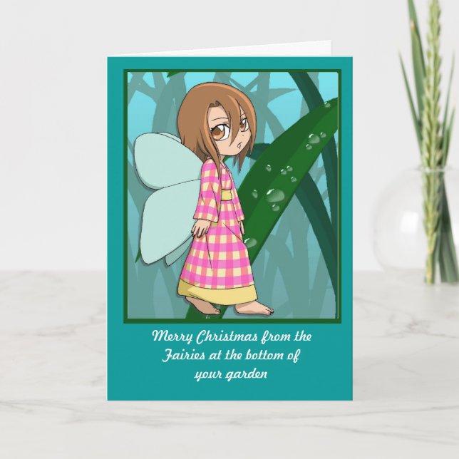 Manga Fairies, Gingham girl Helgkort (Framsida)