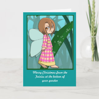 Manga Fairies, Gingham girl Helgkort